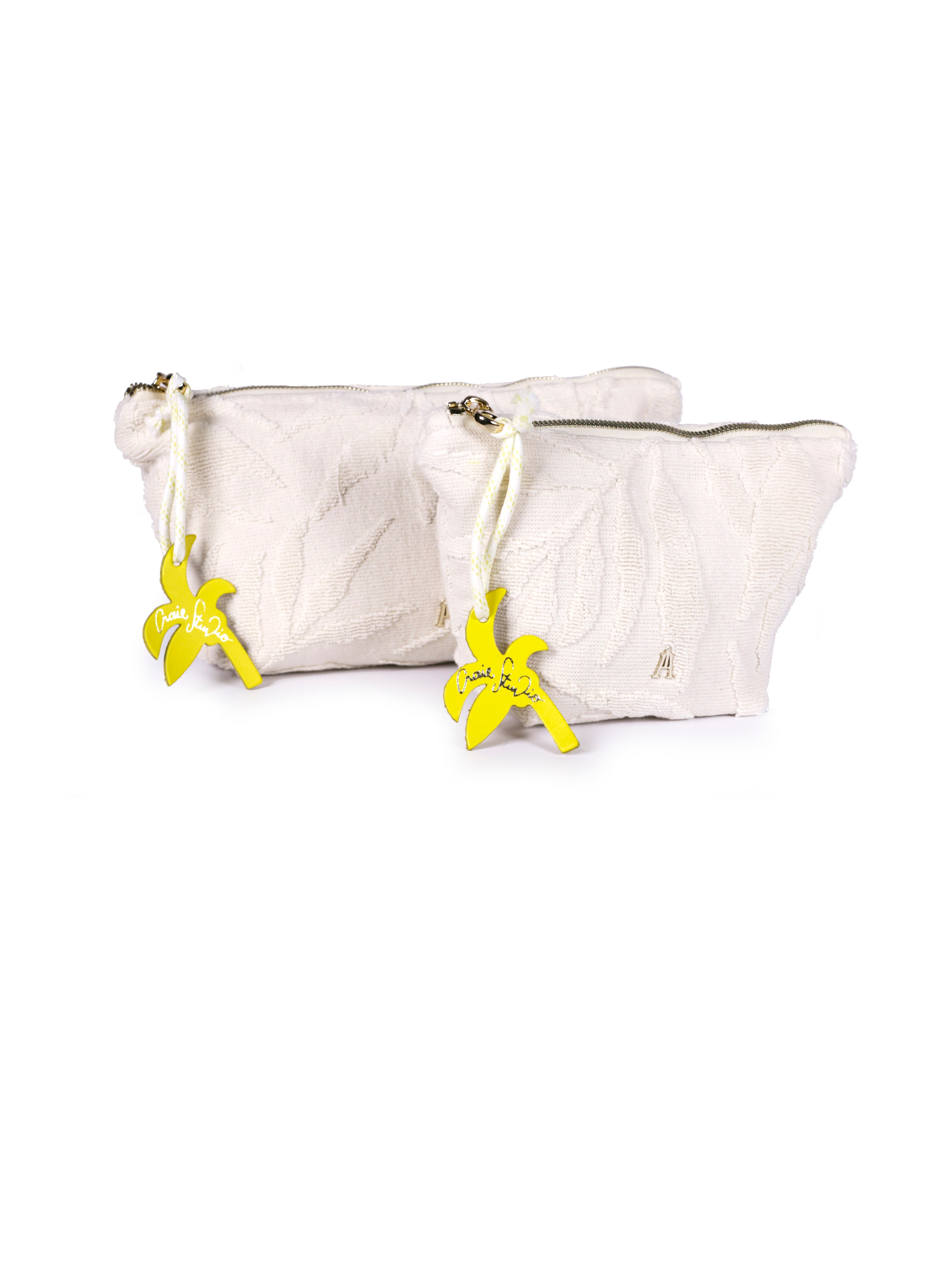 Sable Towelling Pouch | Ecru