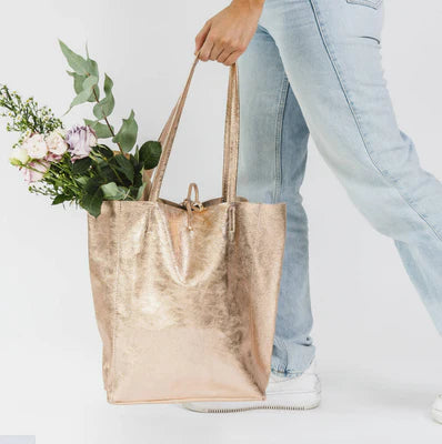 Metallic Tote