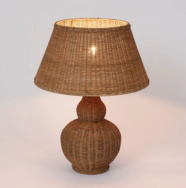 Brolley Rattan Table Lamp