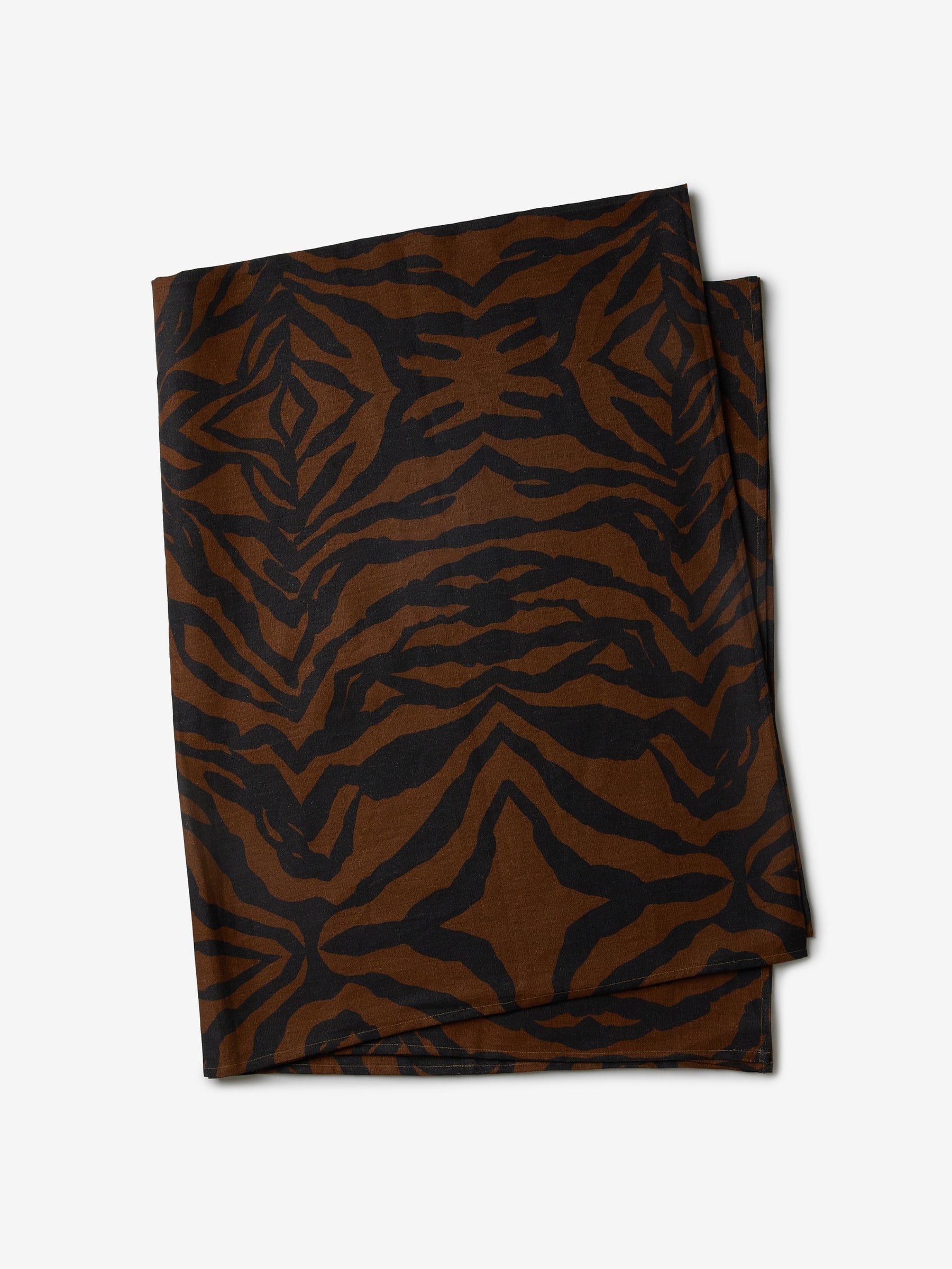 Zebra Tablecloth | Chocolate