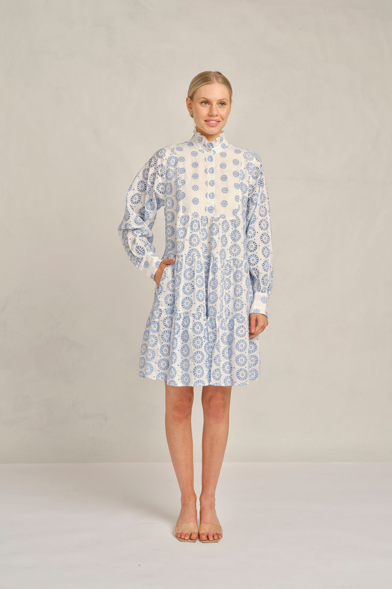 Stella Posy Dress - Bluebell