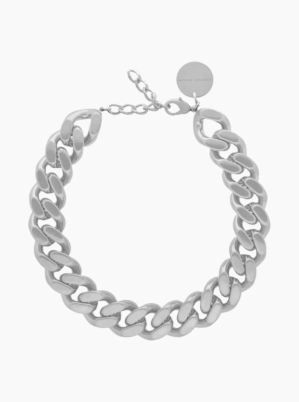 Flat Chain Necklace | Silver Vintage