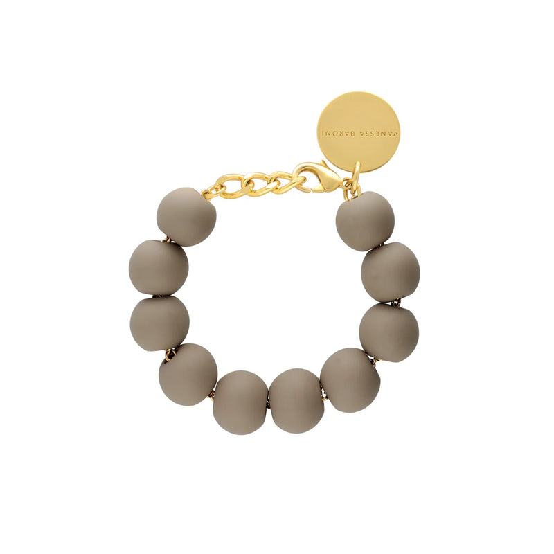 Beads Bracelet | Matt Light Taupe