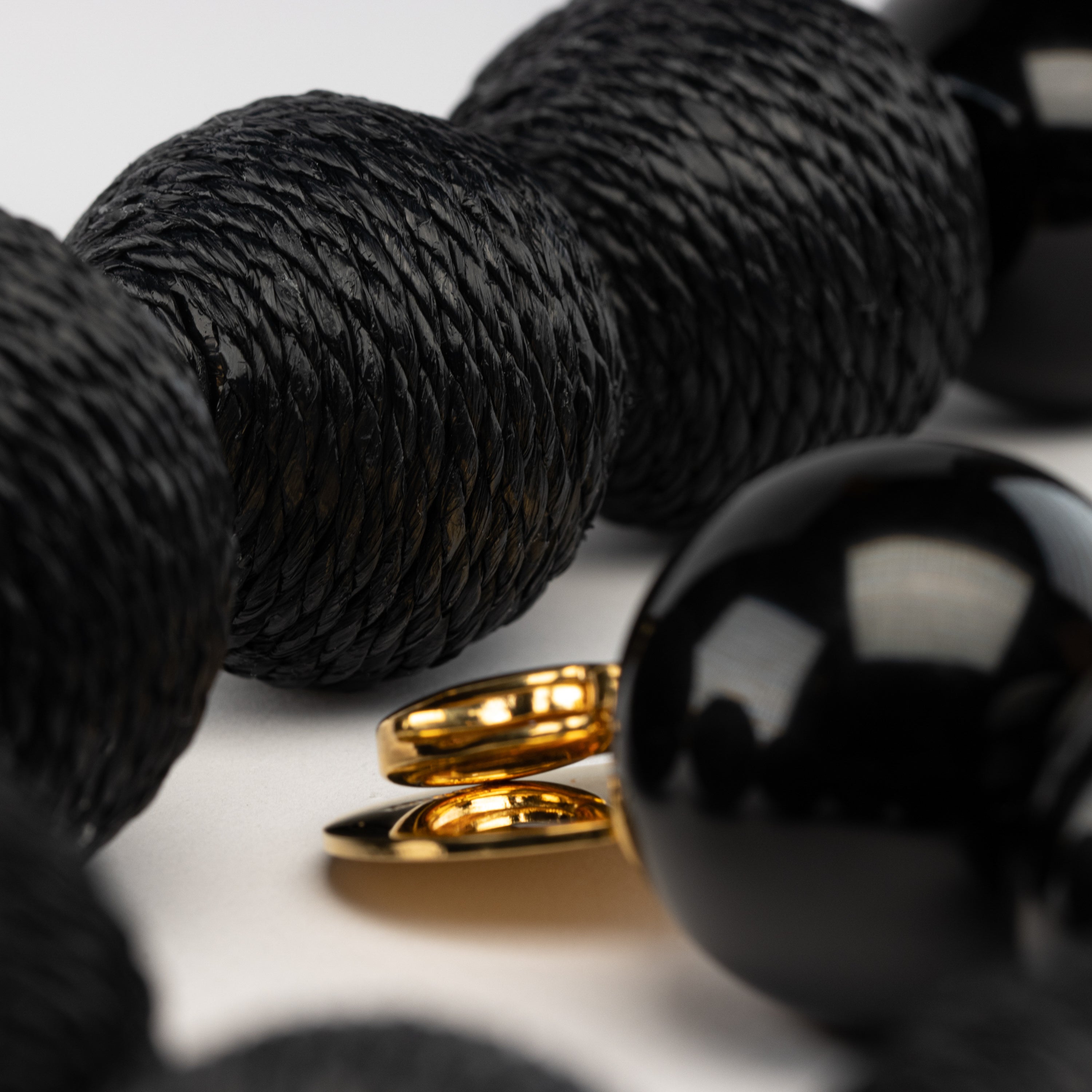 Raffia Necklace | Black