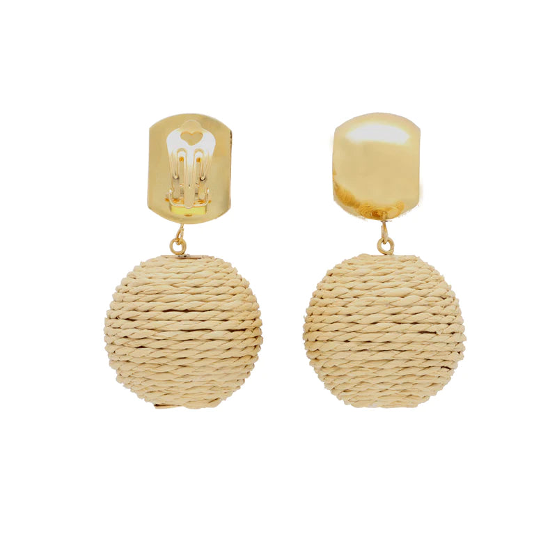 Raffia Earring | Cream