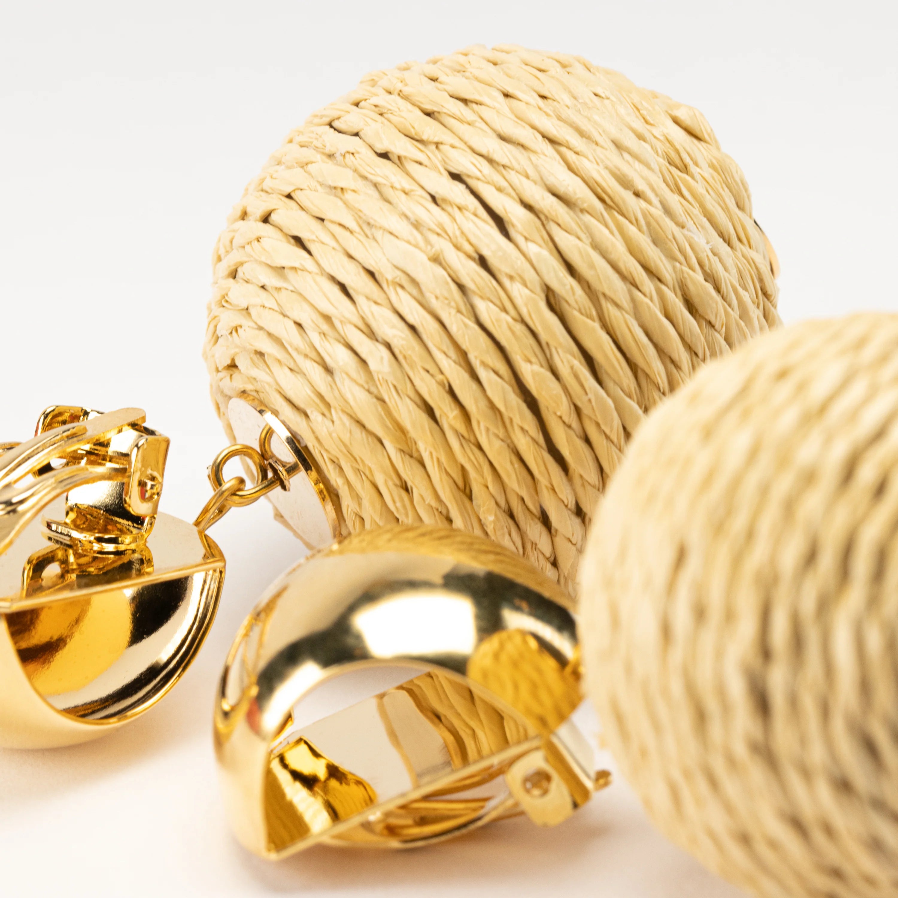 Raffia Earring | Cream