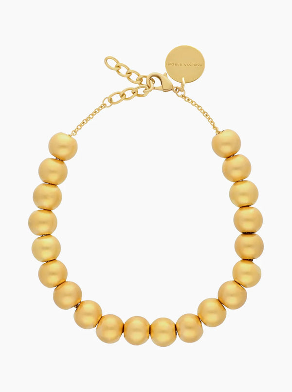 Small Beads Necklace Short | Vintage Gold