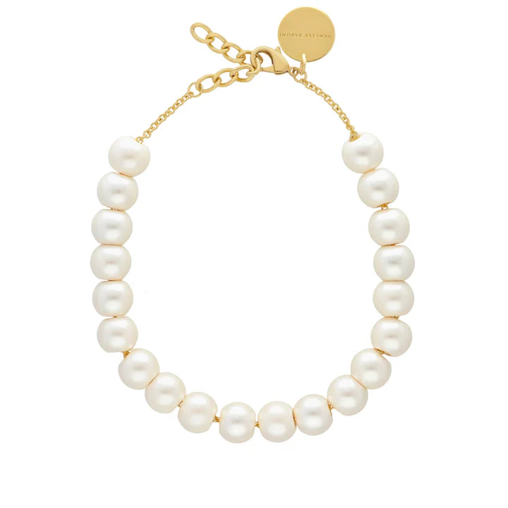 Small Beads Necklace Short |Pearl