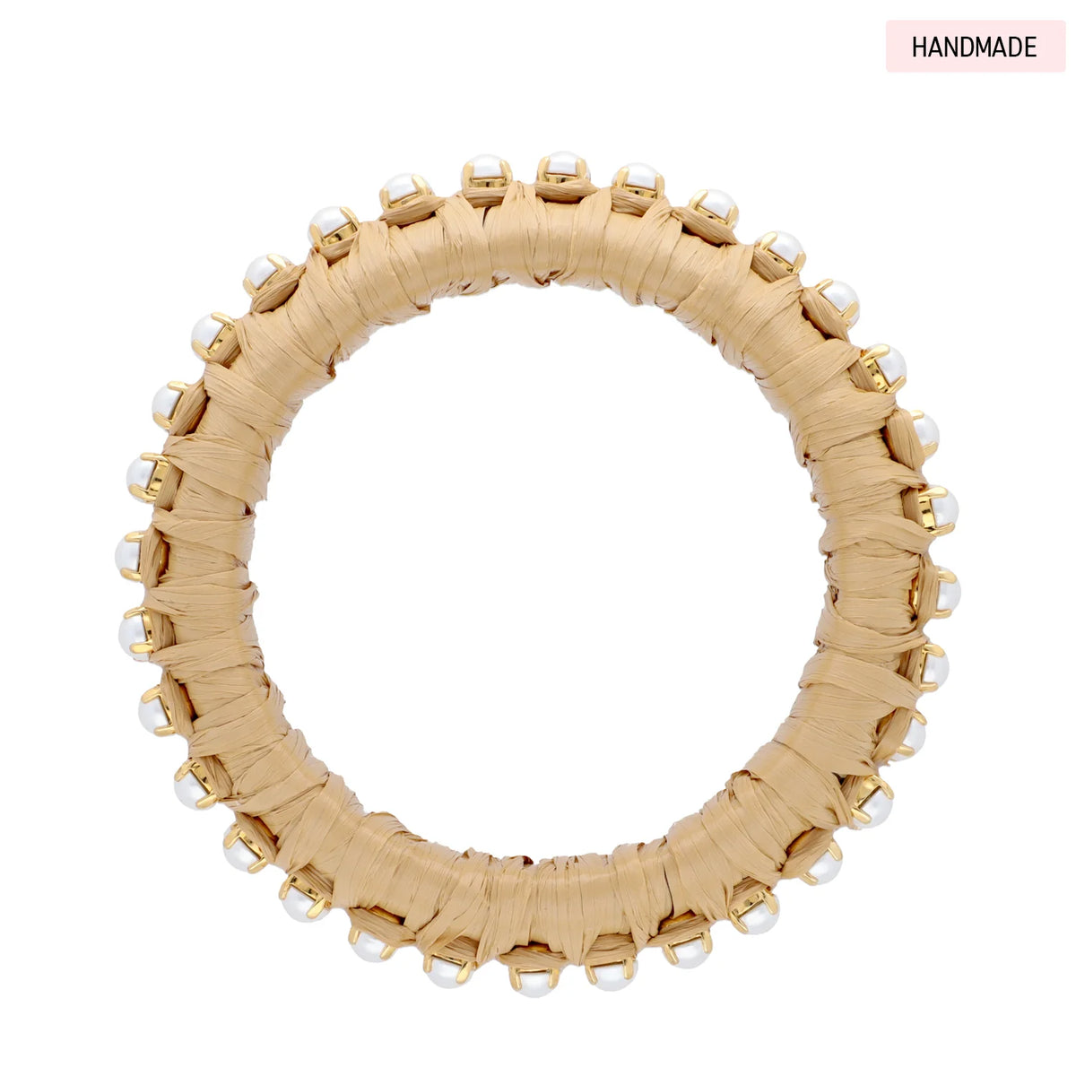 Bangle Rufe Use Raffia Pearl Bangle