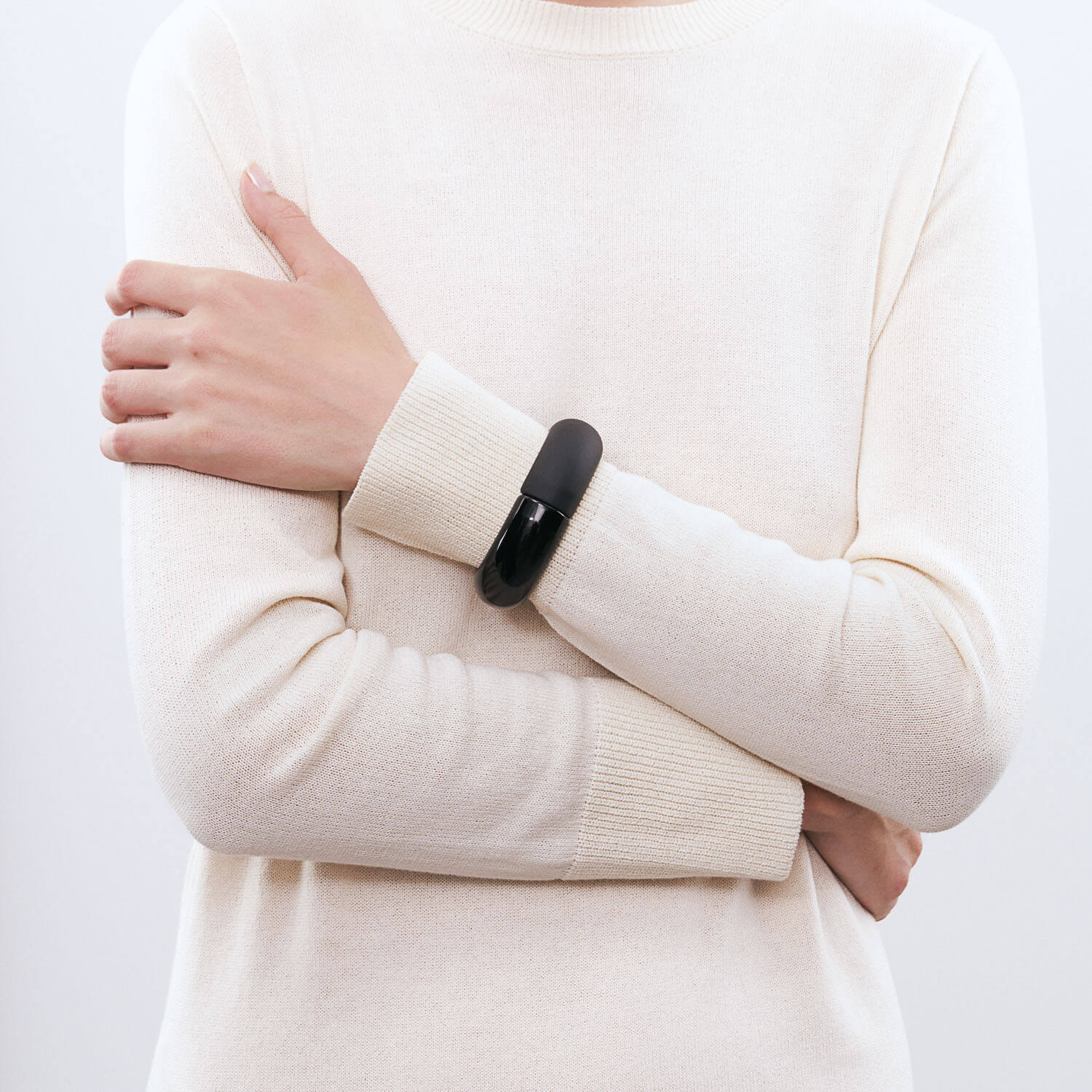 2 Colour Bangle | Matt Black