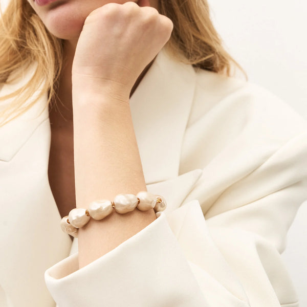 Organic Champagner Pearl Bracelet