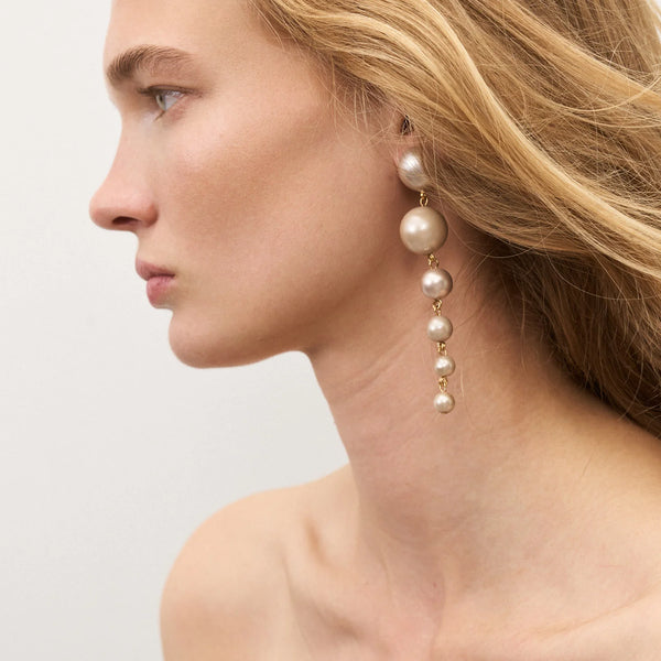 Waterfall Pearl Earrings