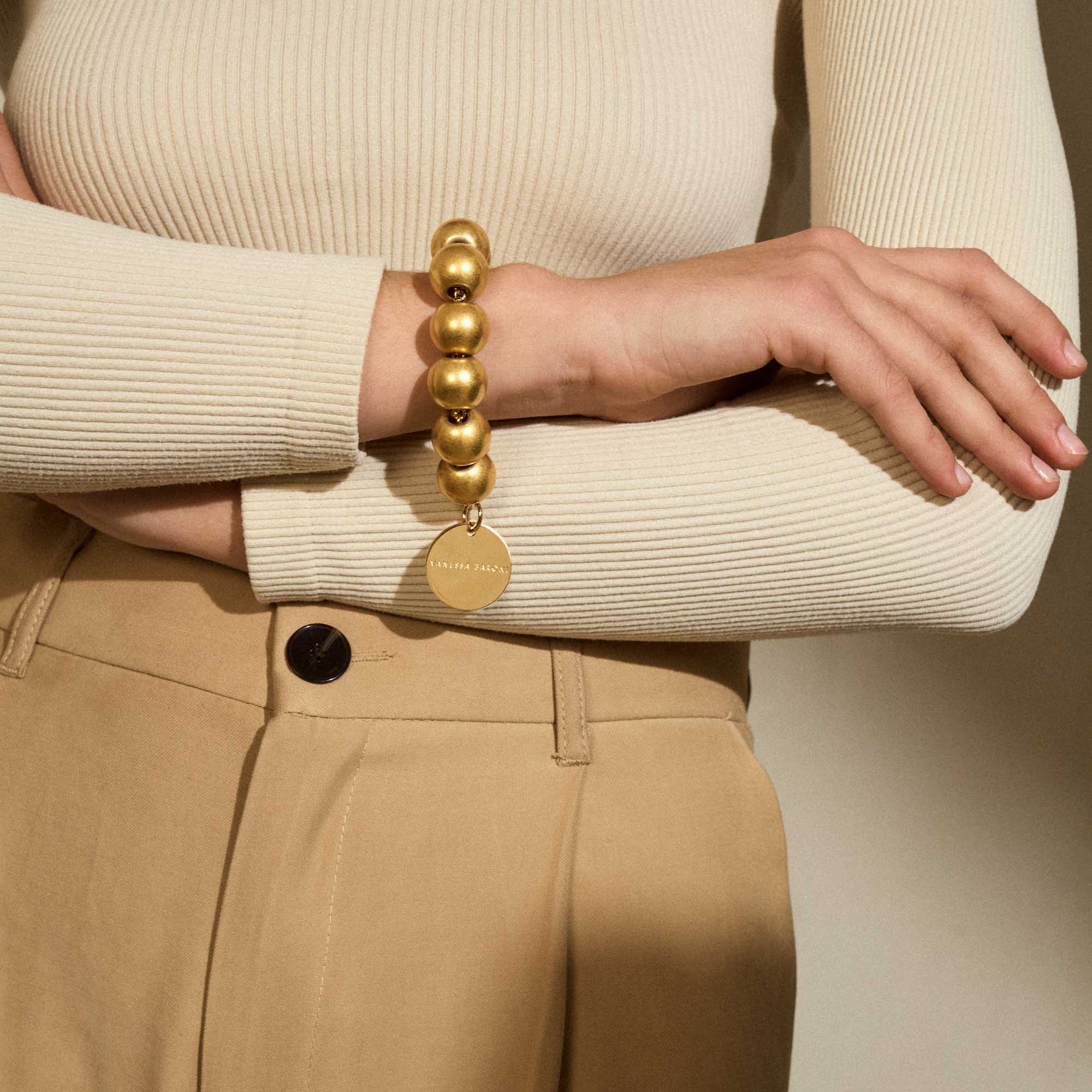 Bead Bracelet | Gold Vintage