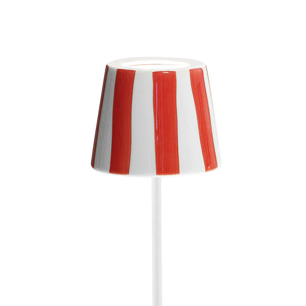 Poldina Striped Ceramic Cover | Red