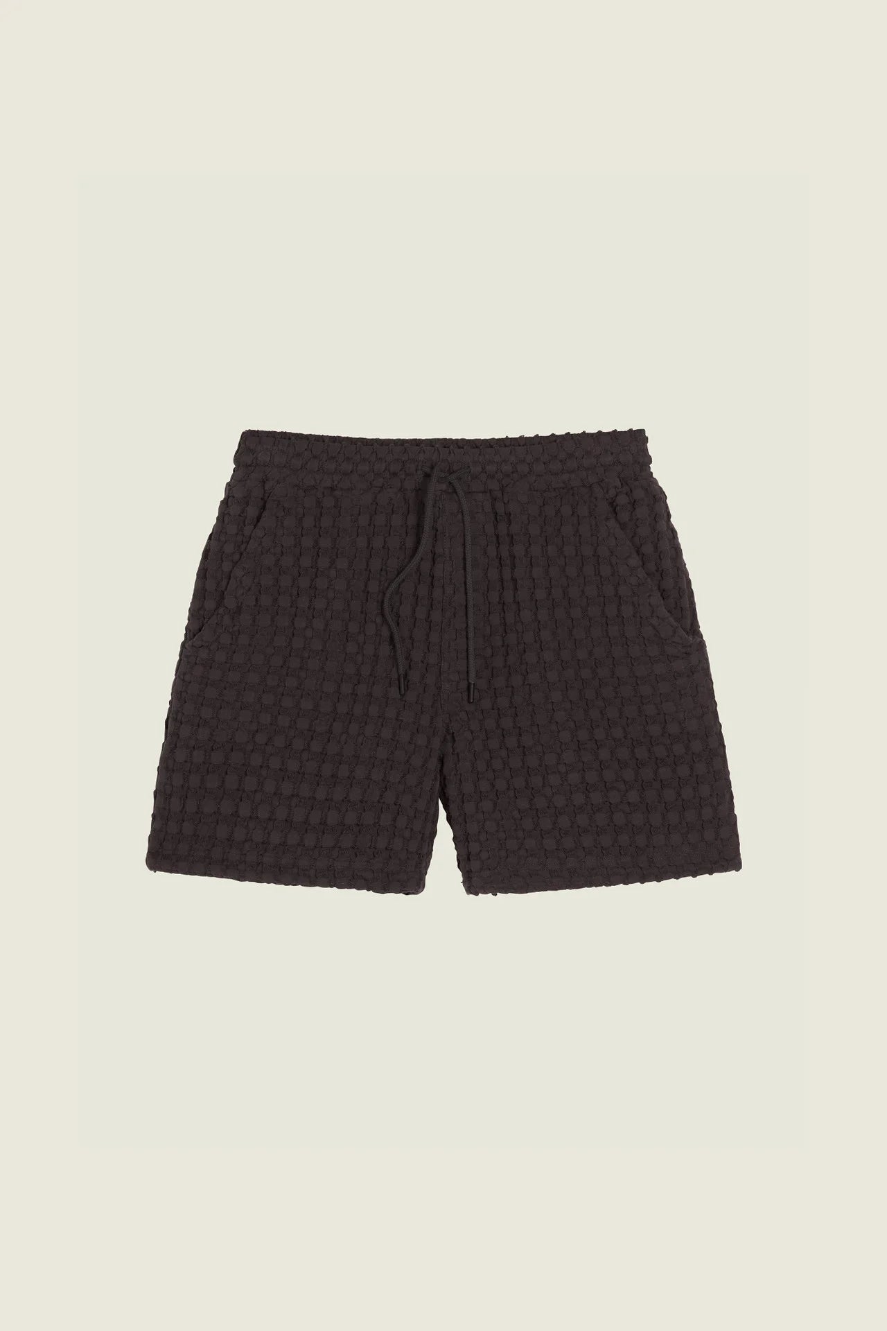 Nearly Black Cuba Waffle Shorts