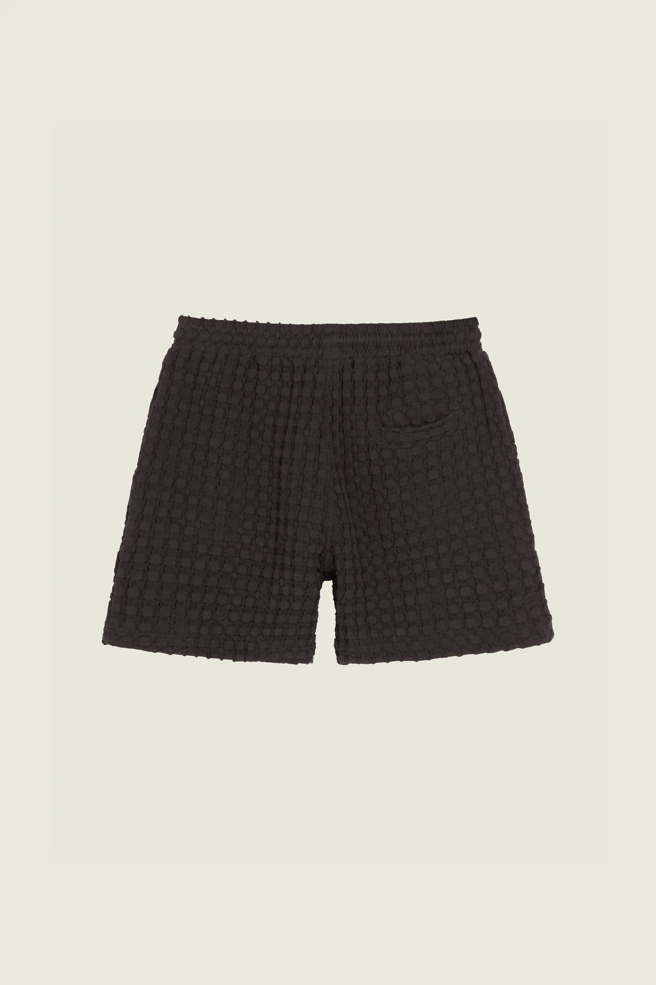 Nearly Black Cuba Waffle Shorts