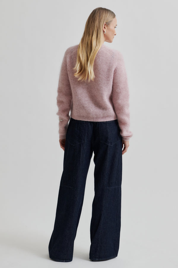 Andrea Knit Rib Cardigan LS