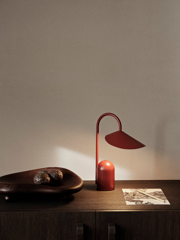 Arum Portable Lamp | Red Oxide