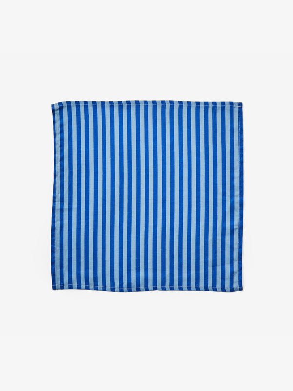 Pinstripe Blue Napkins Set 4