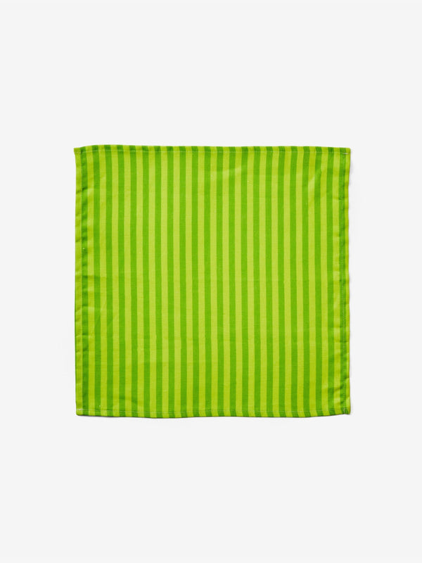 Pinstripe Lime Napkins Set 4