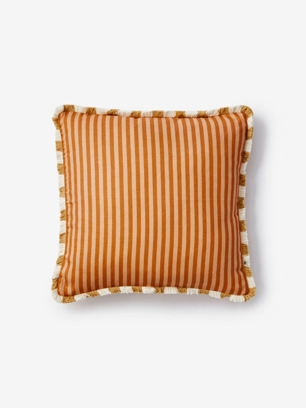 Pinstripe Nutmeg Cushion
