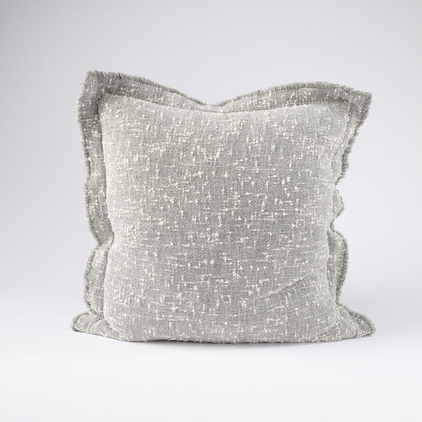 Polo Cushion | Silver/White 50x50