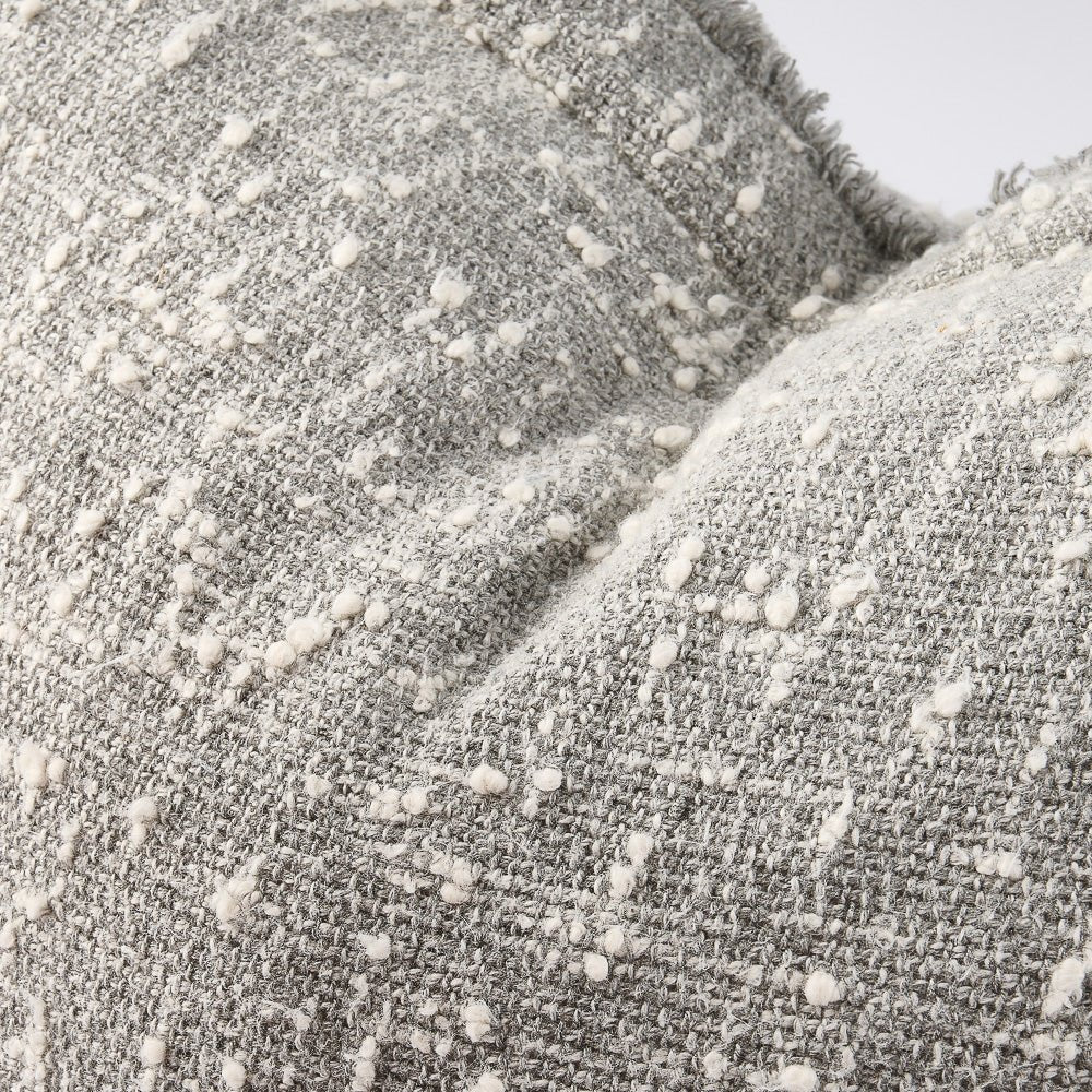 Polo Cushion | Silver/White 50x50