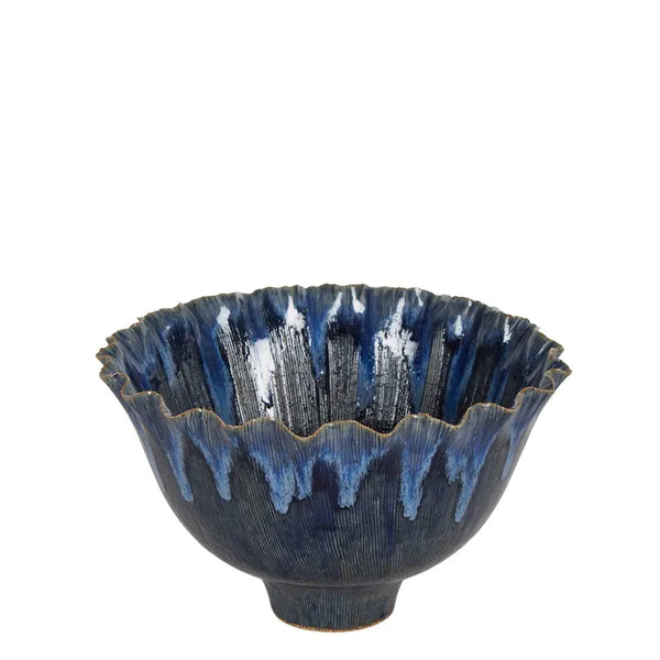 Flora Ceramic Bowl | Blue