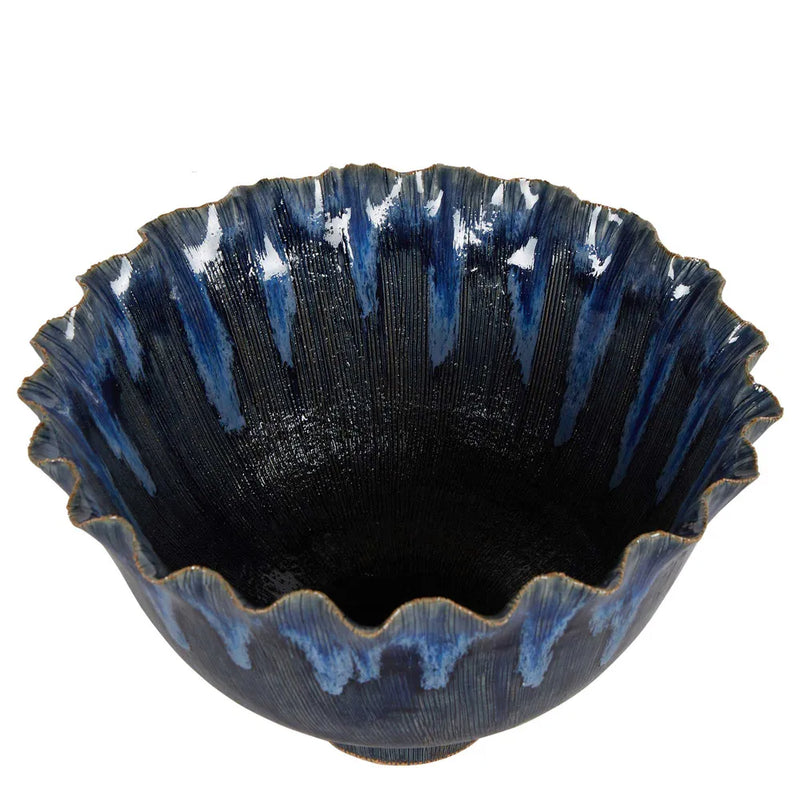 Flora Ceramic Bowl | Blue