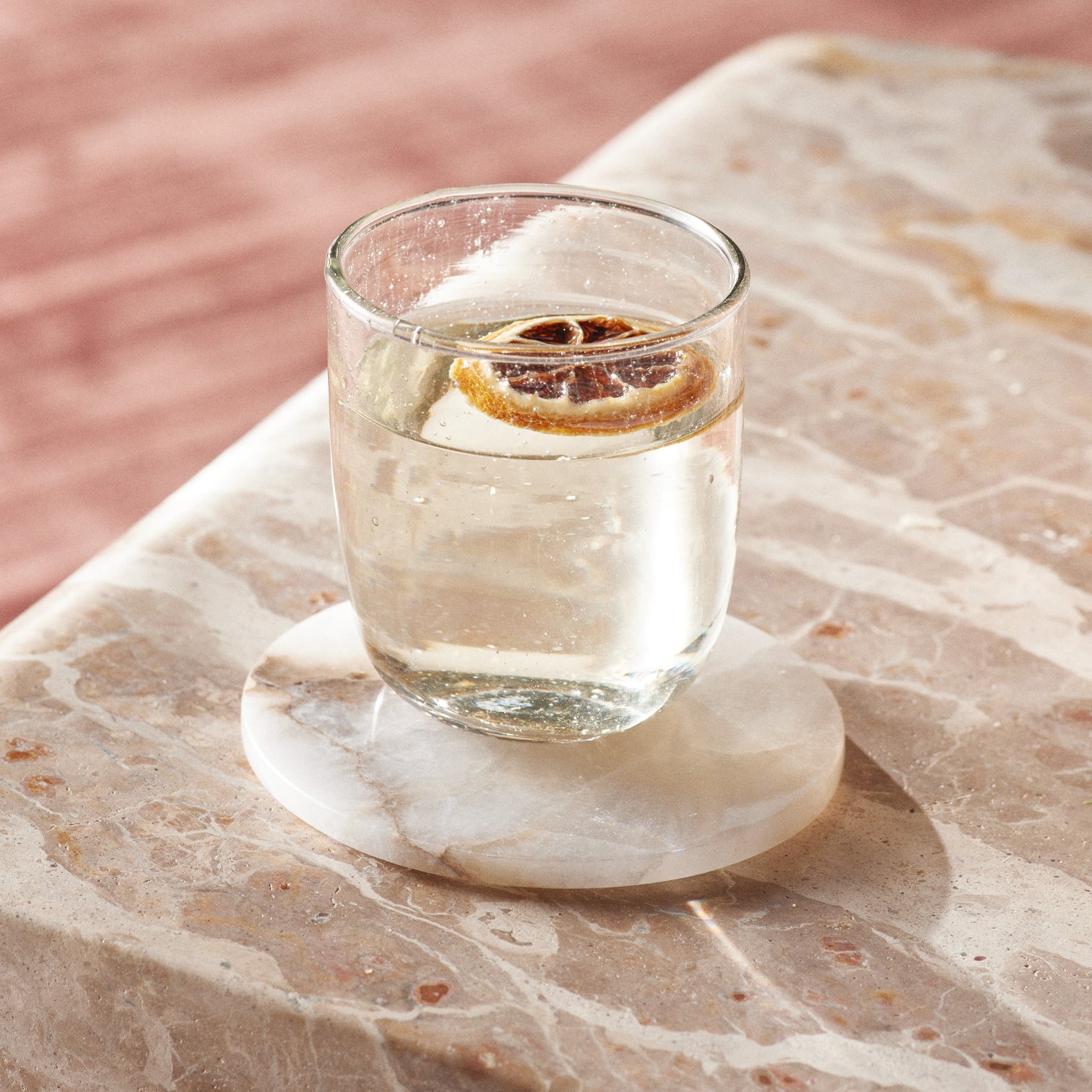 Alabaster Marble Coaster Set