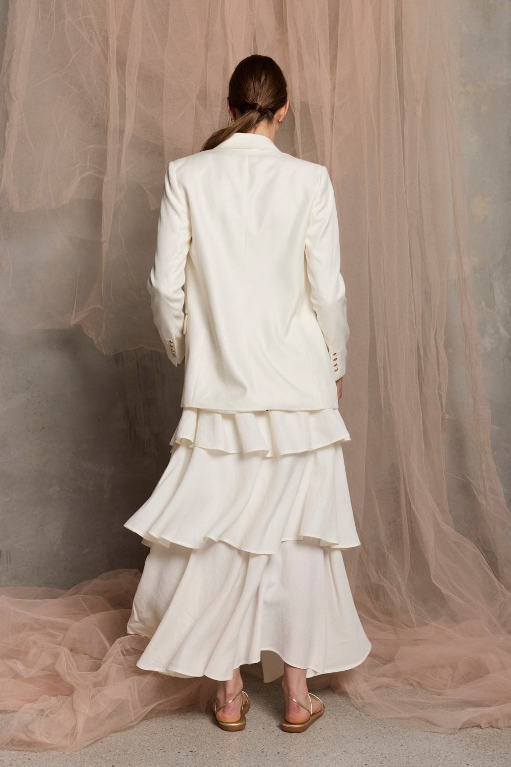 Isola Frill Maxi Skirt