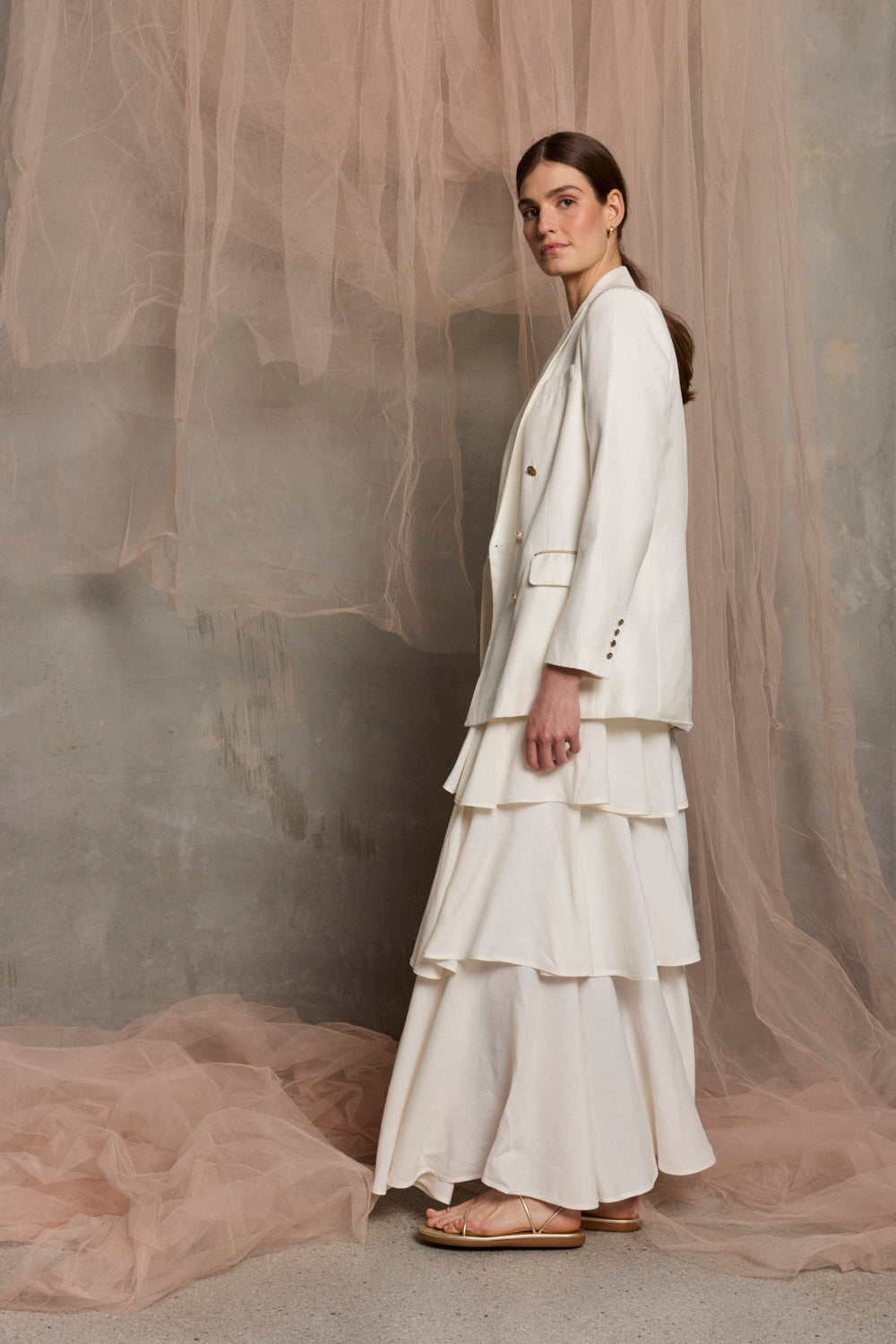 Isola Frill Maxi Skirt