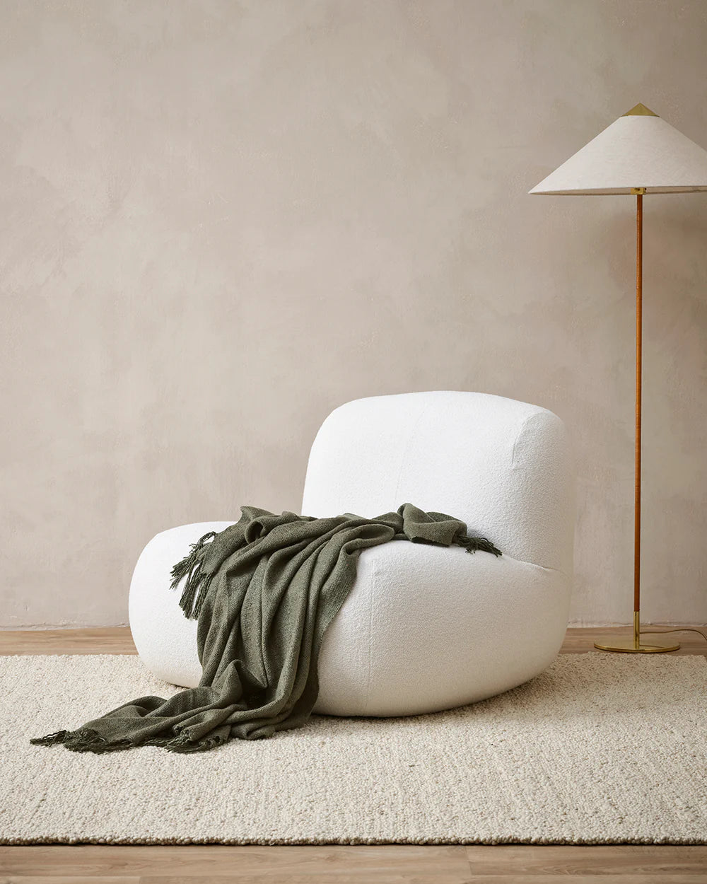 Richmond Throw | Dark Olive