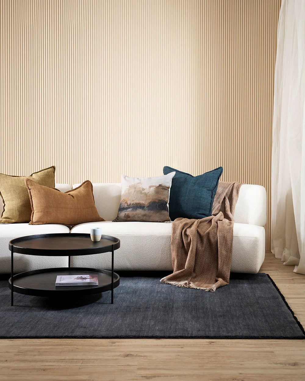 Sandringham Floor Rug | Storm Blue