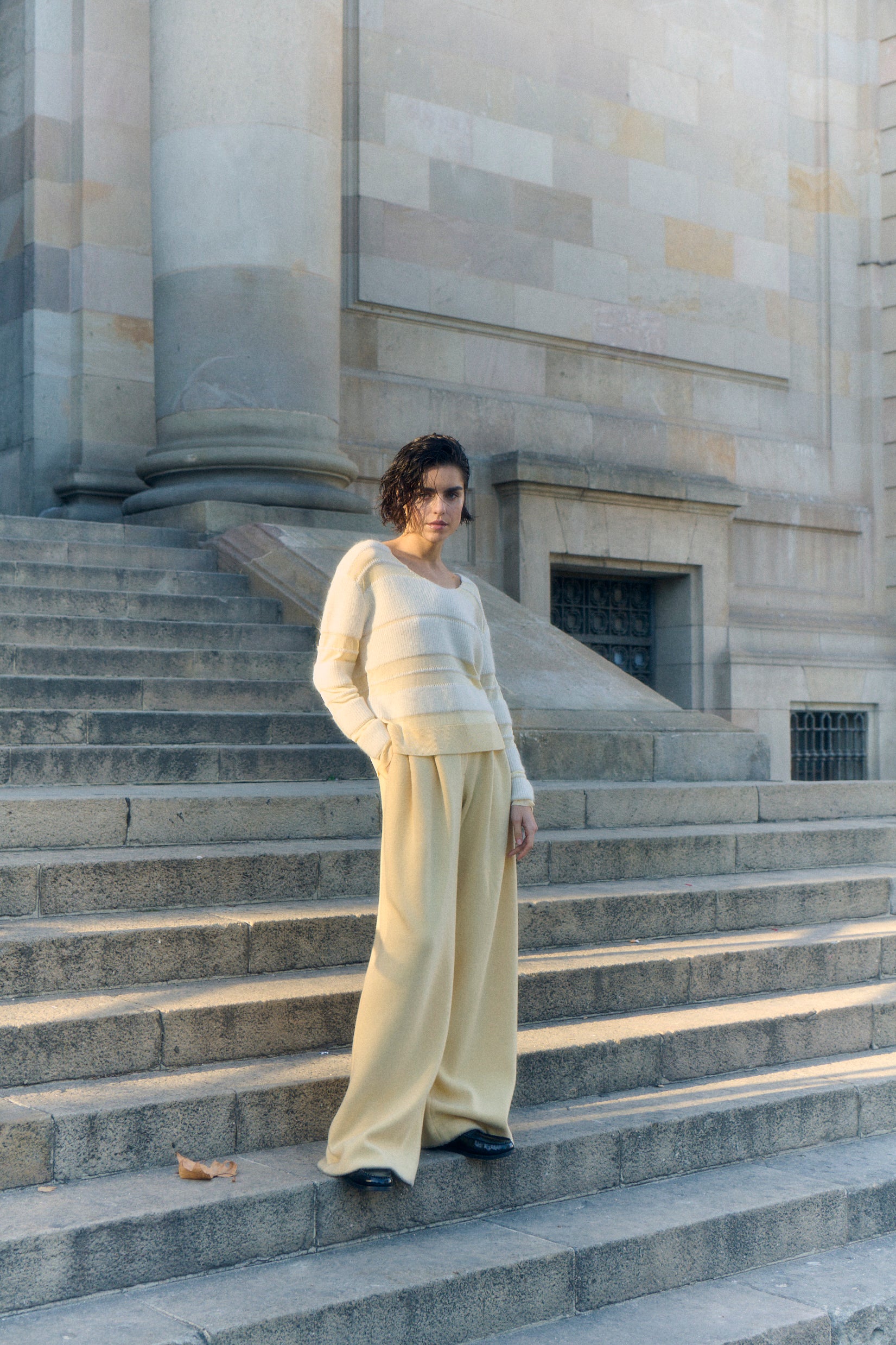 Textured V-Neck Sweater