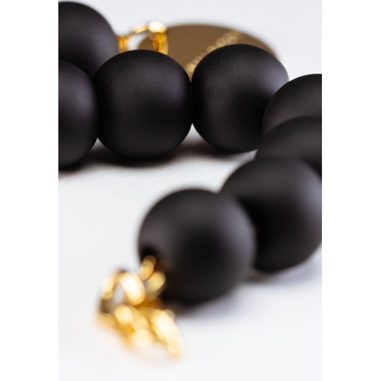 Beads Bracelet | Matt Black