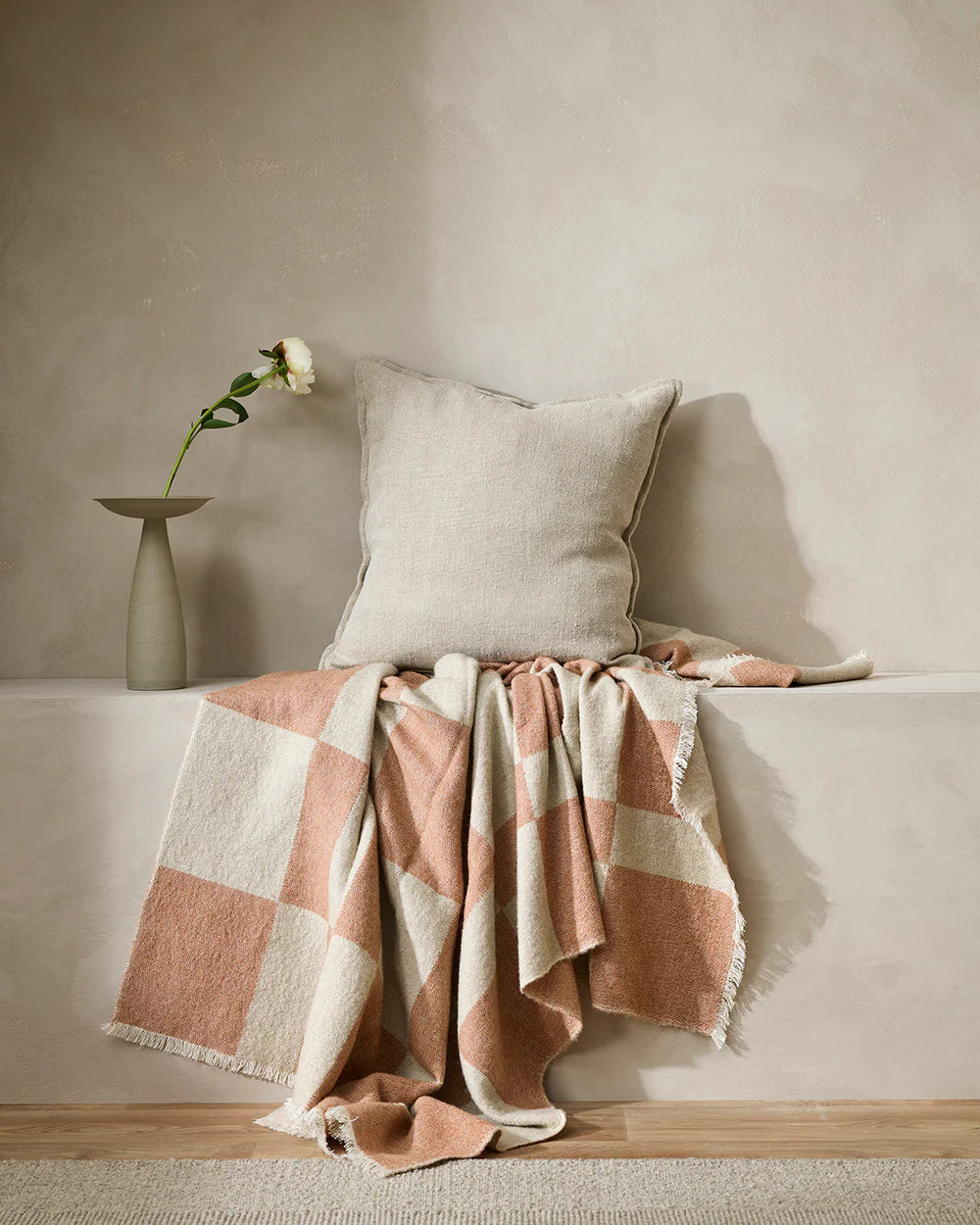 Winton Throw | Coral