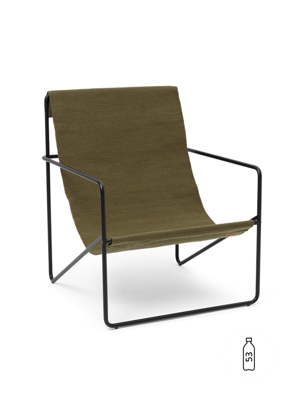 Desert Lounge Chair | Black/Olive