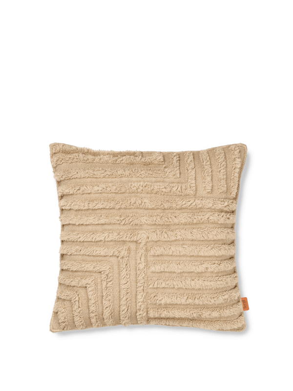 Crease Wool Cushion | Light Sand