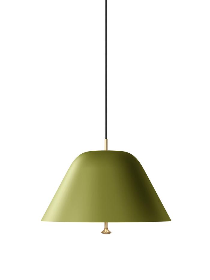 Levitate Pendant 40 | Sage Green Brass
