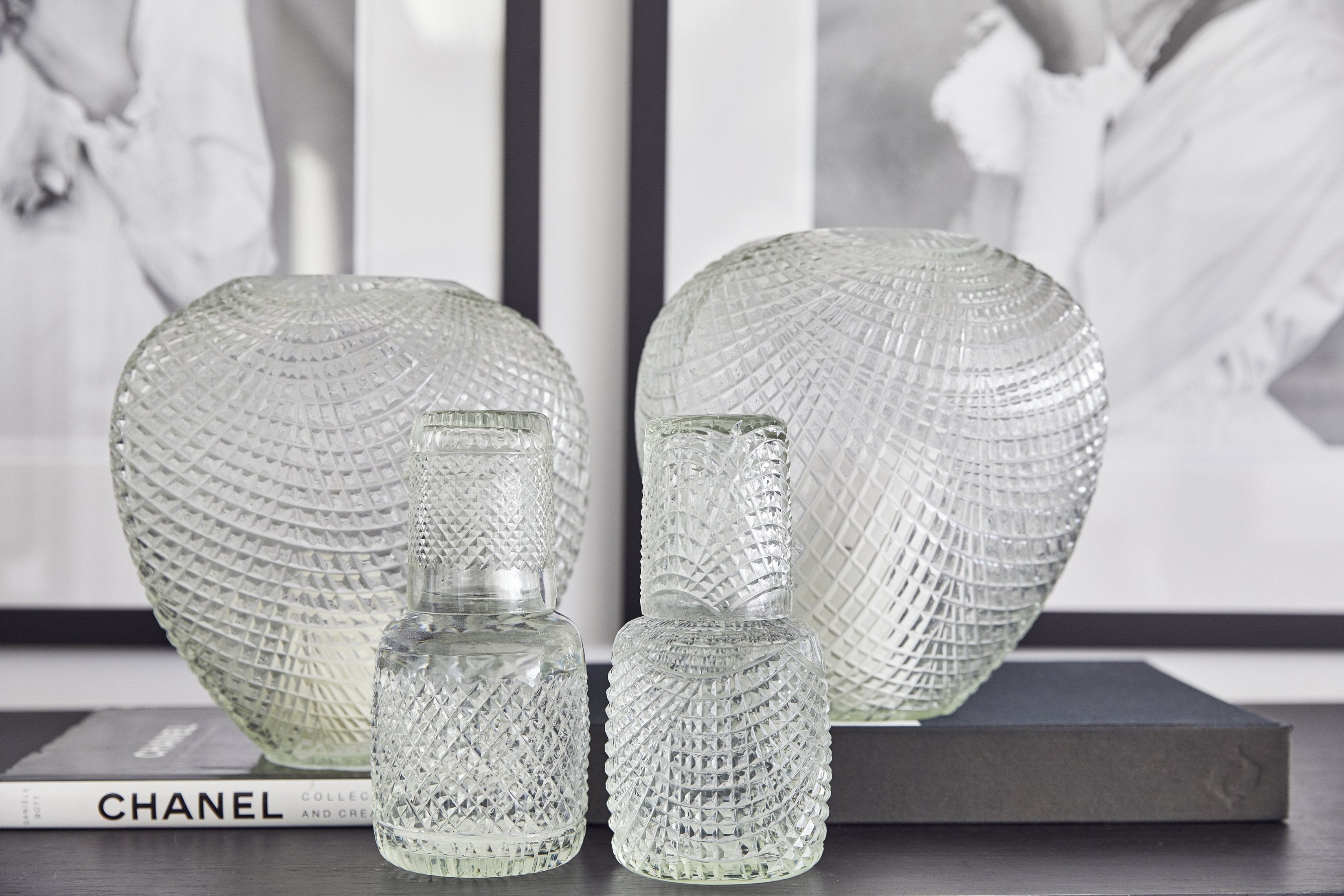 Kaawi Handmade Cut Glass Water Carafe