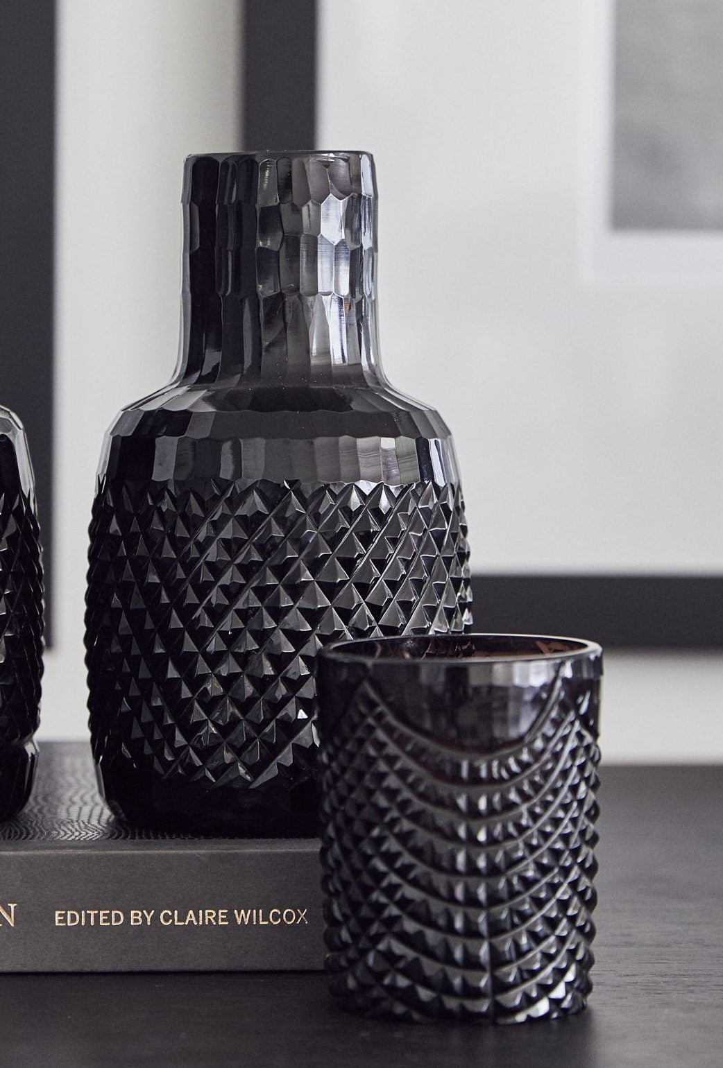 Kaawi Mouth Blown Hand-Crafted Cut Glass Tumbler