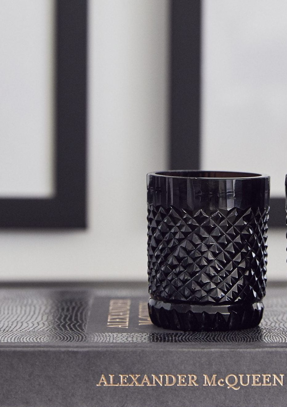 Kaawi Mouth Blown Hand-Crafted Cut Glass Tumbler