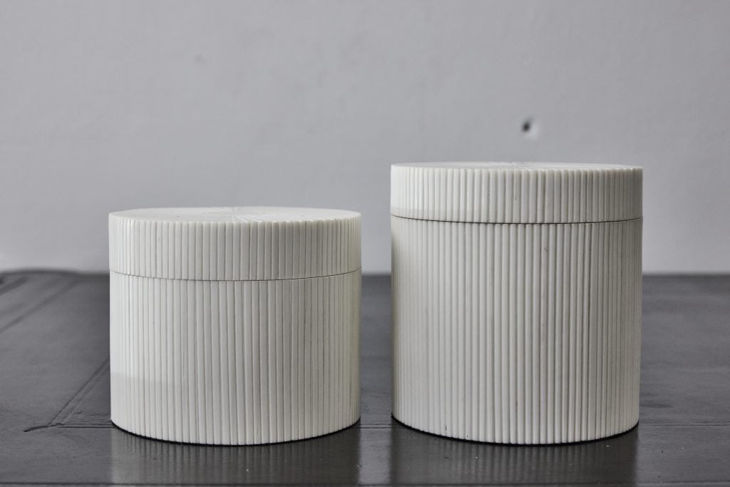 Round Bone Box | Ivory