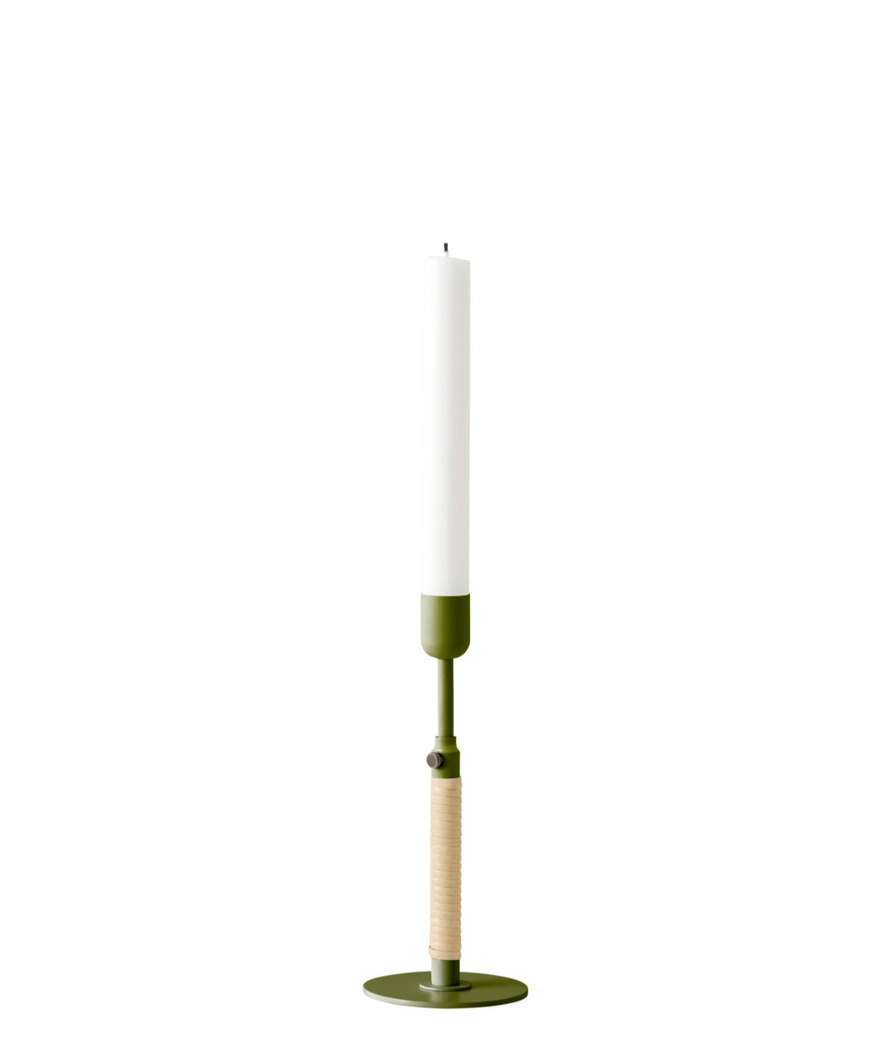 Duca Candle Holder | Olive Green