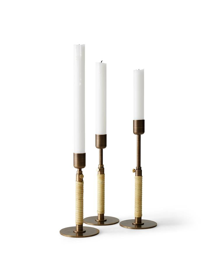 Duca Candle Holder | Bronzed Brass