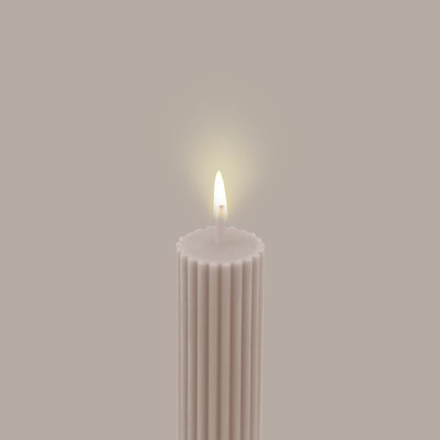 Column Pillar Candle - Beige