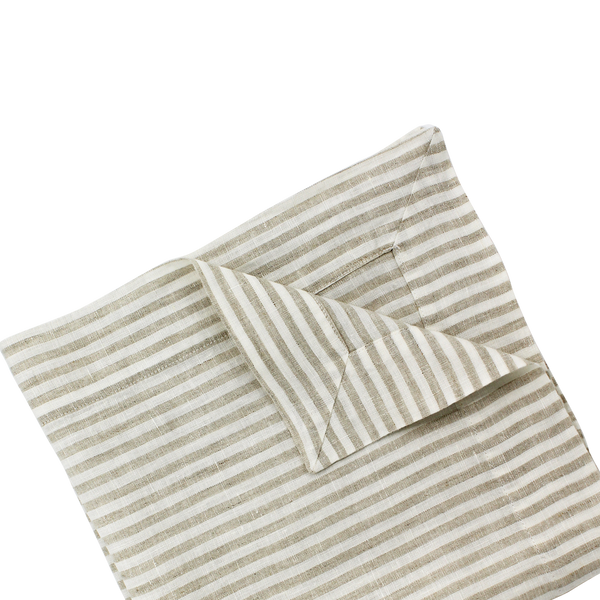 Linen Napkin | Natural Stripe