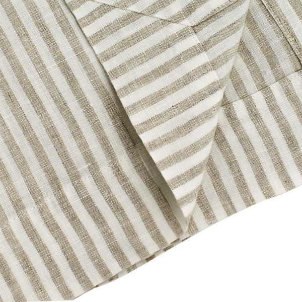 Linen Tablecloth | Natural Stripe