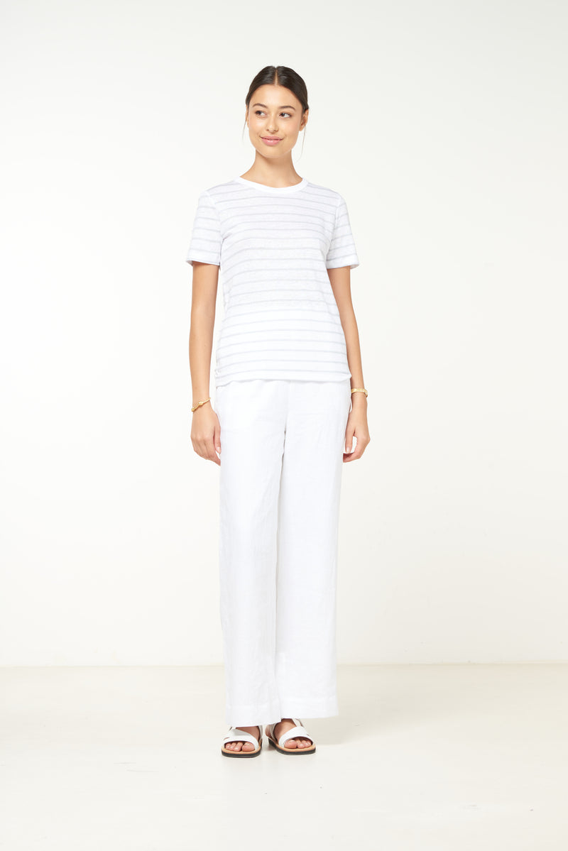 Stripe Linen Tee